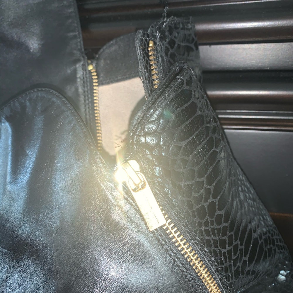 Black over the knee riding boots